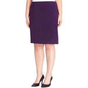 NEW Tahari ASL Plus Pencil Skirt - French Plum 16W